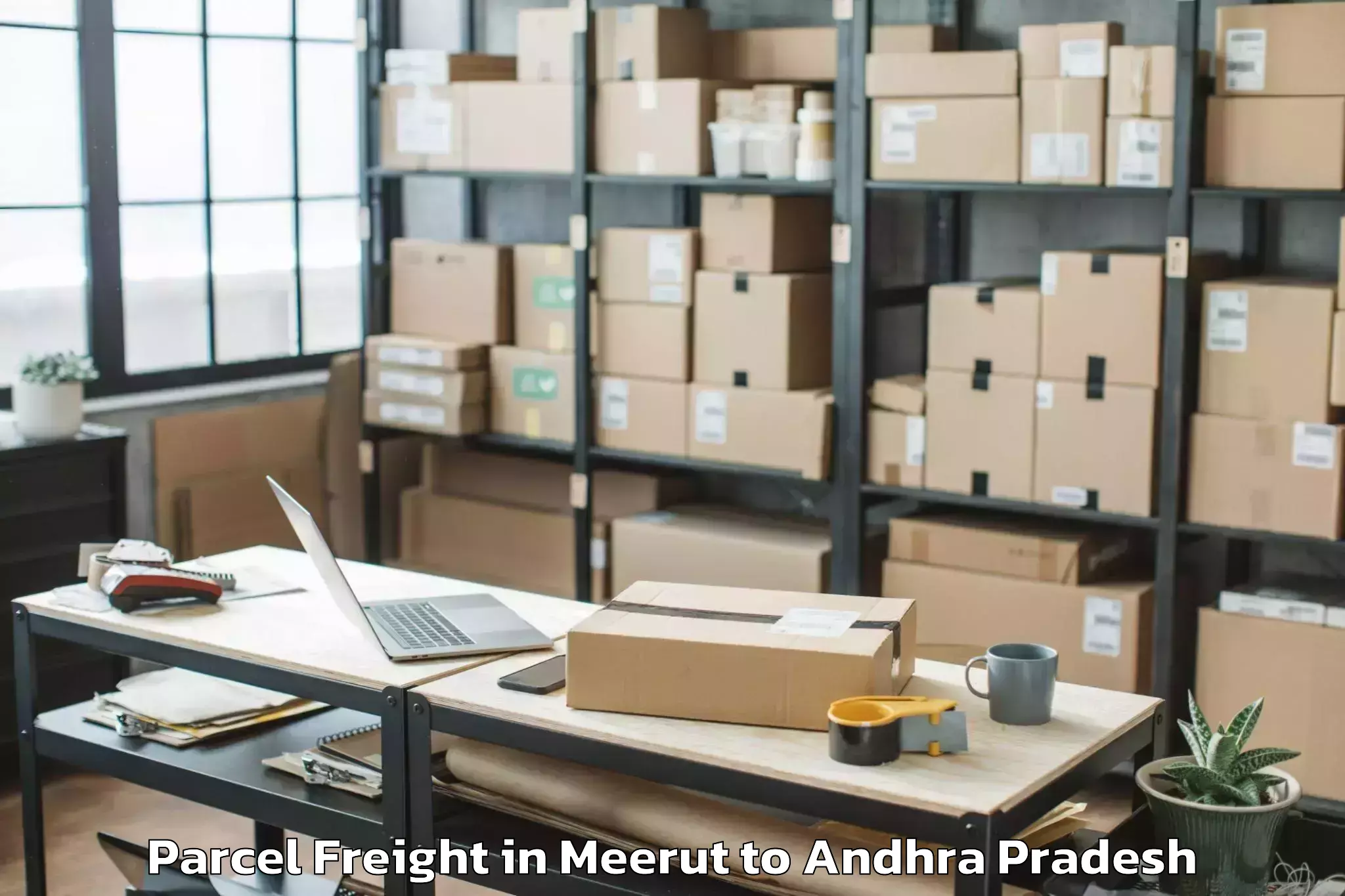 Book Meerut to Rayavaram Parcel Freight Online